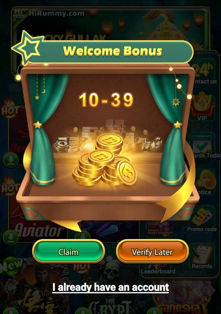 Download Hi Rummy app and claim ₹51 bonus via Yono games.